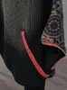 Pantaloni da donna a due pezzi Stampa multicolore Fashion do la vecchia giacca da cowboy femmina 2024 giacca a maniche lunghe autunnali harem casual