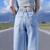 Women's Jeans Denim Straight Regular Fit Women Pants Brand Fashion Long Female Daily Trousers High Waist Luxury