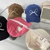 Ball Caps Korean ins Bowknot haft baseball dla kobiet letnie sporty na świeżym powietrzu Kapelusz Snapback szczyt czapki gorras para mujer