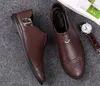 Business Dress Men Fashion loafers suit Lightweight Britain party Wedding Casual shoes Genuine Oxfords flats Formal Office Leather Shoes 37