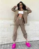 Designer Femmes survêtements Sportswear New Fashion Lettre de jogging Imprimé Jogging Jacs de créateurs Vestes et pantalons de jogger Vêtements de broderie pour femmes Two Peice