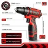 VVOSAI 16V Cordless Drill Electric Screwnriver Mini Wireless Power Driver DC Lithiumion Battery 38 tum 240402