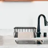 Kitchen Storage Cleaning Rack Sponge Holder Water Trough Sink For Dishcloth Draining Brush Tower Hanger Drainer