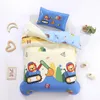 3PCSSet Cartoon Cotton Bedding Set Crib Linen Kit Kindergarten Lakan Kuddbotten täcke utan fyllmedel CP27 240322