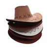 Bérets Cool Leisure Girl Cap Visor for Women Men Men Beach Knight Hat Sun Cowgirl Western Cowboy