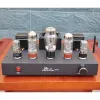 Amplifiers El34 Vacuum Tube Amplifier Class A Hifi Audio Amplifier High Power 10W Bluetooth 5.0 Handmade Home Theater Amplifier