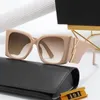 Kadın Güneş Gözlüğü Tasarımcı Güneş Gözlüğü Harfleri Lüks Gözlükler Çerçeve Mektup Lunette Güneş Gözlükleri Büyük Boy Polarize Kıdemli Tonlar UV Koruma Gözlükleri