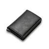 New Carbon Fiber Blocking Men's Credit Card Holder Leather Bank Card Wallet Case Cardholder Protection Purse For Women