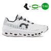 Top Quality 0nCloud Chaussures 0n CloudMonster Chaussures hommes Femmes 0n Cloud Monster Lightweight Designer Sneakers Workout et croiser Undyed White Ash Green Mens Runne