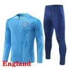 24 25 Englands Tracksuit Soccer Jersey Training Suit Bellinghamkane Sterling Ziyech Mount Rashford Sancho Grealish Training Suit Män Kids National Football Sets