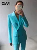 Women's Two Piece Pants Fashion Slim Fit Women Blazer 3 Set Elegant Suits Full Sleeve Pary Gown Custom Made Daily Dresses