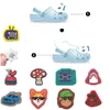 Schuhteile Zubehör Muster Charm für Clog Blase Slides Sandalen PVC Dekorationen Weihnachten Geburtstag Geschenke Gefälscht