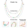 Chains IDEAJOY Colorful Beads Necklace For Women Girls Fashion Jewelry Ladies Wholesale Trendy Boho Summer