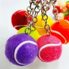 30Pcs Tennis Keychain Tennis Match Gifts Backpack Keychain Hawaiian Party Favors Gifts Mini Tennis Ball Keychains 240402