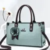 Umhängetaschen Marke Damen Handtaschen Krokodilmuster Blumen große Kapazität One-Shoulder Messenger Bag Retro Luxus einfache Mode Frauen