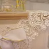 Table Cloth Luxury European Lace Satin Round Embroidered White Cover Towel Wedding Dining Tablecloth Christmas Placemat Decor