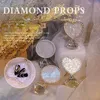 Professional Diamond False Nail Art Plate Display Stand Golden Ring Agate Palette Polish Gel Photo Tools Manicure Showing Shelf