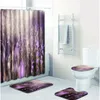 Badmatten rosa Blumen Sea Casa de Banho Tappeti Bagno Badezimmer Teppich Toilettenmatte Set Tapis Salle Bain Alfombra Bano