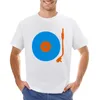 Men's Tank Tops Blue Orange Vinyl Record Turntable T-Shirt Edition Plus Size Funnys Mens Graphic T-shirts Big And Tall