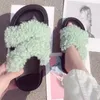 Slippers 2024 coreana feminina de alta qualidade lã sola moda casual confortável meninas planas sandálias domésticas