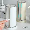 Boîtes de rangement Cosmetic Cotton Tampons Rounds Solder Two Cylinder Pads Organisateur Dispeller Bathroom Canisters Containers Affichage