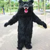 2024 Halloween Black Bear Cartoon Mascot Mascot Costumes Fursuit Business Apparel Christmas Robe Costuming