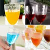 Disposable Cups Straws 8 Pcs Glass Plastic Goblets One-ff Red Cup Cocktail Mother For Party