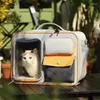 猫のキャリアオックスフォード折りたたみ可能なペットキャリングバッグ小さな猫の犬バックパック犬輸送通気性のあるポータブルバッグ