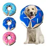Collares de perros lesiones antibite collar para perros seguro cómodo de recuperación de heridas inflables inflables masticación prevenir la caída
