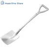 Spoons Stainless Steel Ice Cream Dessert Spoon Shovel Shape Tea Coffee Sugar Teaspoon Bar Home Dinnerware Kitchen Tools Cocina