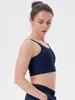 Yoga -Outfit einfache solide Sport BH Feuchtigkeit Docht Comfy atmable volle Berichterstattung