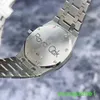 AP Brand Wristwatch Royal Oak 25594st Precision Steel Material White Plaid Date Date de la semaine Lune Phase de lune Automatique Mécanique pour hommes