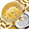 Beroemde horloges Herenhorloges Mechanische horloges Waterdichte diamant ingelegde lichtgevende herenhorloges High-End Fashion Diamond ingelegde stalen horloges