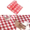 Table Cloth Disposable Thickening Red Checkered Waterproof Oil-Proof Party Weddings Home Decoration Outdoor Picnic