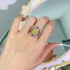 Clusterringe Gica Gema Classic 925 Sterling Silber Crushed Cut 6 8 Citrine Edelstein für Frauen Hochzeitsfeier Fein Schmuck Großhandel Großhandel