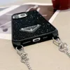 Designer iPhone Phone Cases 15 14 Pro Max Hochqualitäts -Crossbody Bling -Geld