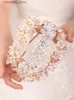 Biżuter w ślubie srebrne kobiety krystaliczne opaski na głowę koraliki akcesoria na głowę haiande i kolczyki
