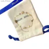 Charm armband mode senior stil s kvinnor armband armbandsband manschettkedjedesigner brev smycken kristall 18k guld pläterad rostfritt stål bröllop rs l46