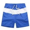 American Casual Quick Torking Pants, Color Blocking Sports 3-Part Beach Polo Shorts, herrkläder