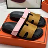 Chypre Techno Sandals Designer Hernes Men Mujeres Deslizadores Diapositivas Man Slide Go Mule Noir Becerro lienzo de cuero de lujo Sliders de lujo Fashion Fashion Beach Sandal 35-45