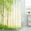 Douchegordijnen waterverf herfst boomgordijn birch abstracte natuur bedrukte polyester stof waterdichte badkamer met haken