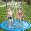 Barn spelar spraymatta 100/170 cm strand Uppblåsbar vatten sprinkler pad utomhus spel leksak gräsmatta badmatta barn leksaker