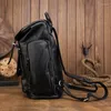 Rucksack Männer großes echtes Leder für Mann Dudelsack Laptop 15,6 Zoll Daypack Dropship Travel