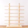 Solglasögon Multi Layers Wood Solglasögon Display Rack Shelf -glasögon Show Stand Jewely Holder For Multi Par Glasses Showcase Dropshipping