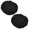 Chair Covers 2 PCS Round Stool Cover Seat Simple Stretch Upholstered Protective Home Polyester Bar