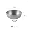 Skålar retro gjorde gamla 304 rostfritt stål skål enskikt kommersiell koreansk grilladsås