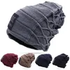 BERET UNISEX CALDO TACIO INVERNO FASHIONE NC Etichetta Lettere Cappelli a maglia per uomini Donne Aggiungi pelliccia foderata di goccia da scivo