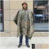 Impermeabile mtifunzionale camo pompino impermeabile cappotto da pioggia da donna donna camma pesca motocicletta poncho tenda esterno consegna goccia casa gar dhsnp