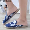 Chaussures décontractées Marque chinoise Mules Femmes Espadrilles Femmes Femmes 2024 Landes pour dames glisser pour Zapatillas Mujer Buty