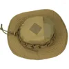 Boinas Camuflagem Bucket Hat Wide Brim Fisherman Fishing caminhada Boonie ajustável